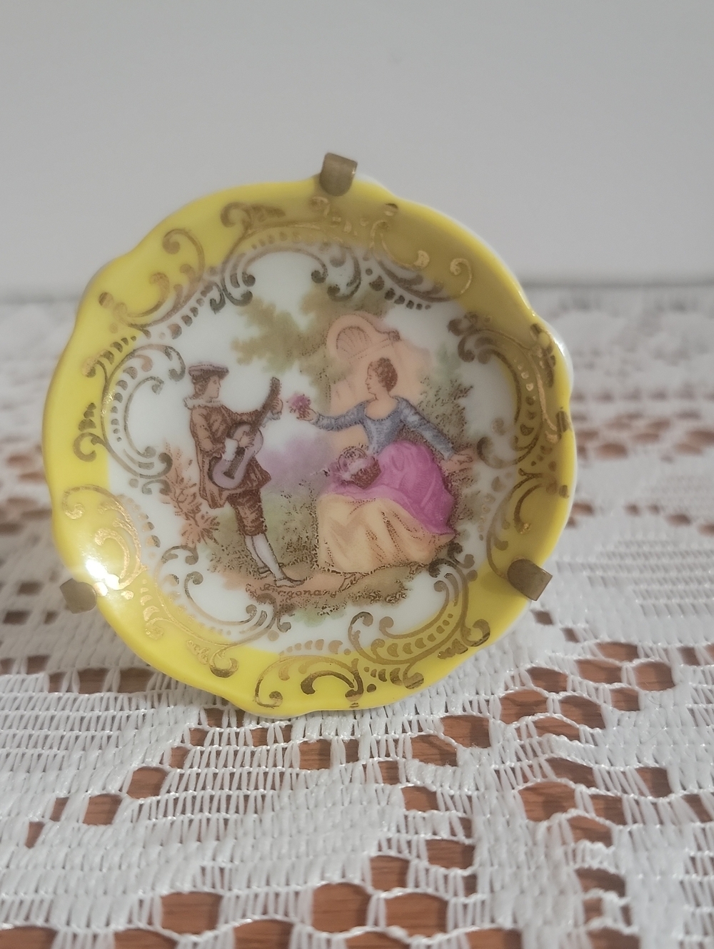 Mini Limoges Plate With Stand